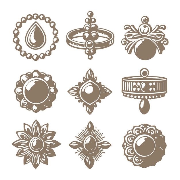 El logotipo de la colección de joyas