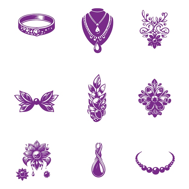 El logotipo de la colección de joyas