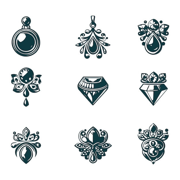 El logotipo de la colección de joyas