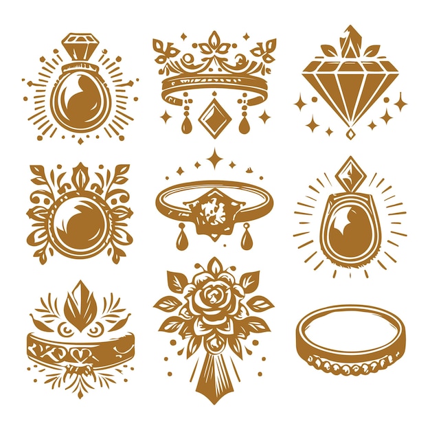 El logotipo de la colección de joyas
