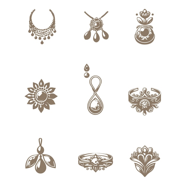 El logotipo de la colección de joyas