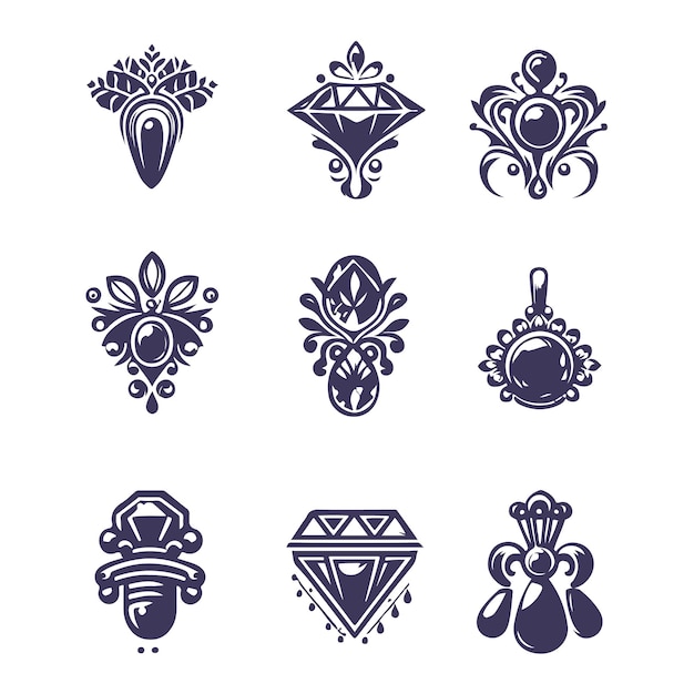 El logotipo de la colección de joyas