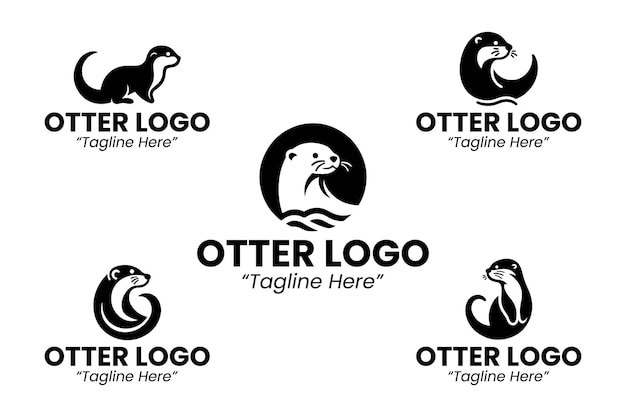 El logotipo de la colección Otter Silhoutte