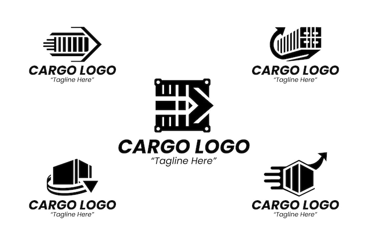 Vector el logotipo de la colección silhoutte de carga