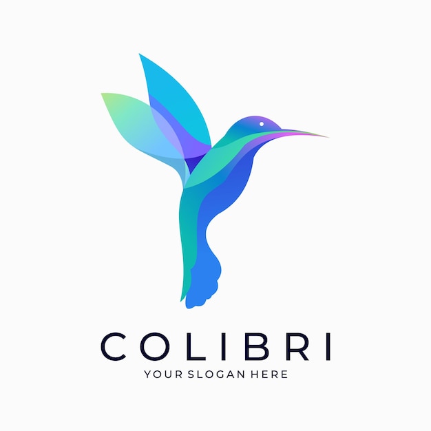 Vector el logotipo del colibrí