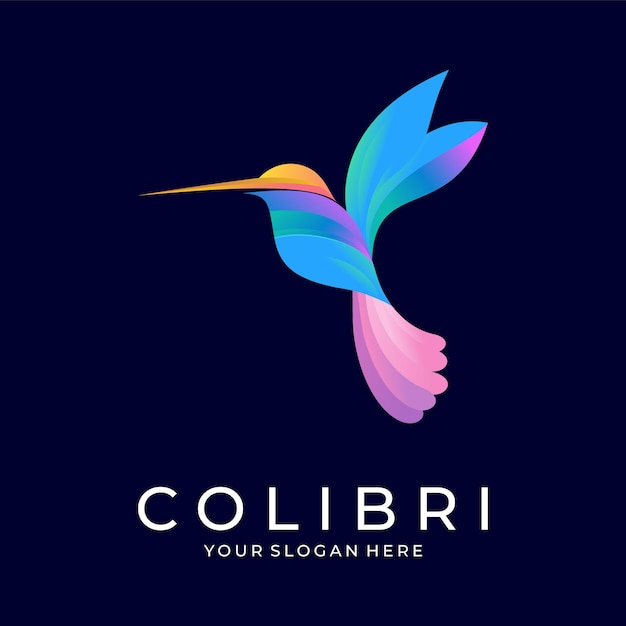 Vector logotipo de colibrí