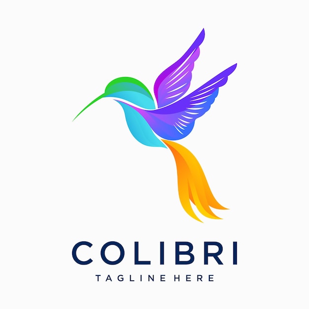 Logotipo de colibrí