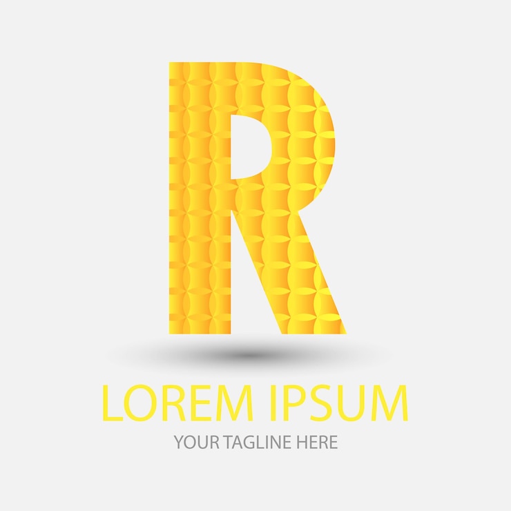Vector logotipo de color de letra r