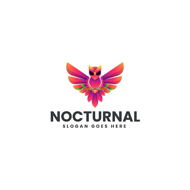 El logotipo de color Noctrunal Gradient