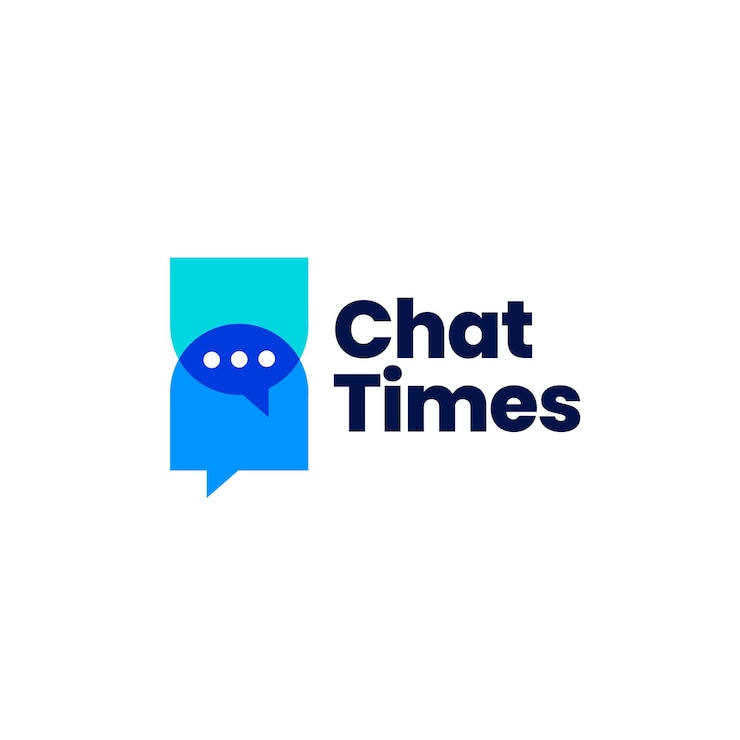 Vector logotipo de color de superposición superpuesta de reloj de arena de tiempo de chat