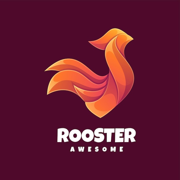 Logotipo para colorear gallo