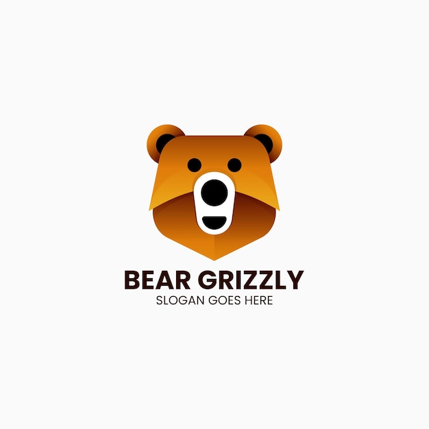 El logotipo de colores de Gradiente Grizzly Bear