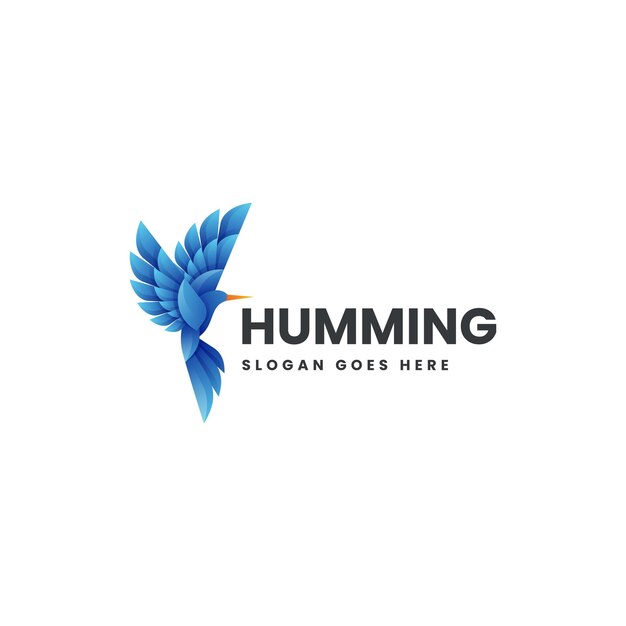 Logotipo de colores con gradiente de zumbido