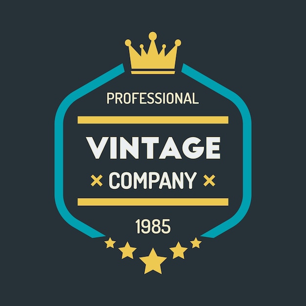 Logotipo de colores Vintage Hipster
