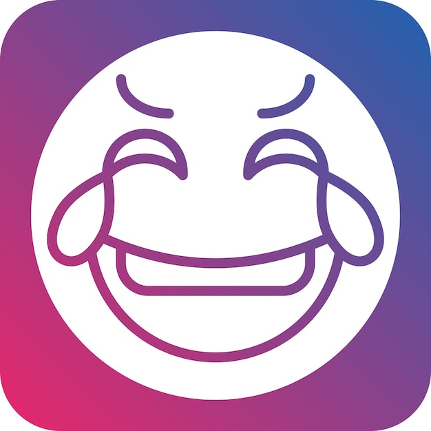 Vector un logotipo colorido con una cara sonriente y un círculo rosa y azul con un borde rosa