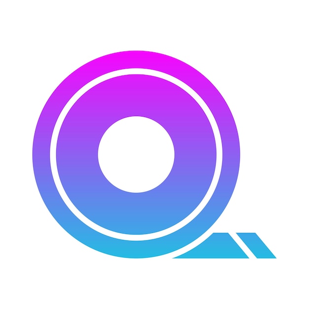 un logotipo colorido con un círculo y un círculo con una letra grande o en el centro