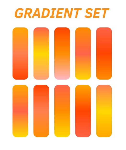 un logotipo colorido para un conjunto de cuadrados en naranja y amarillo