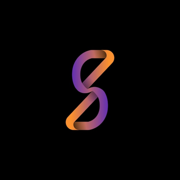 un logotipo colorido con un diseño vectorial de la letra s en él