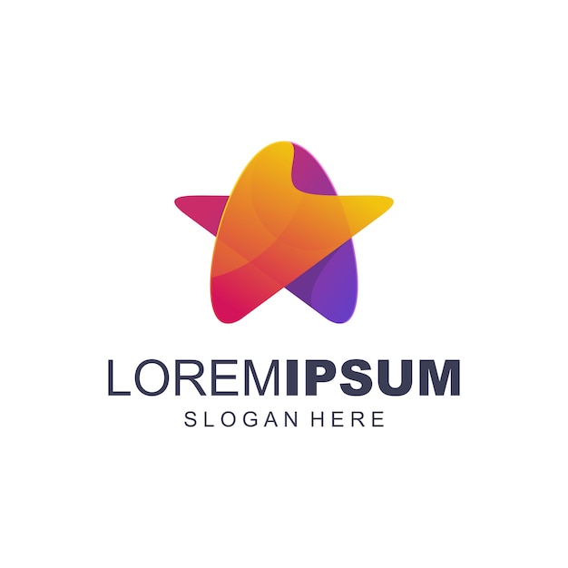 Logotipo colorido estrella