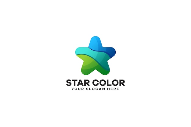 Logotipo colorido estrella