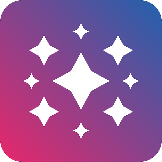 un logotipo colorido con estrellas blancas y un fondo azul y rojo