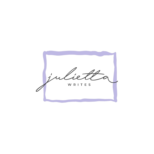 Logotipo colorido femenino de época