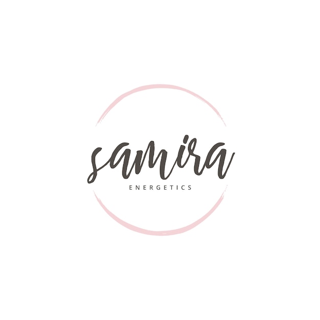 Logotipo colorido femenino de época