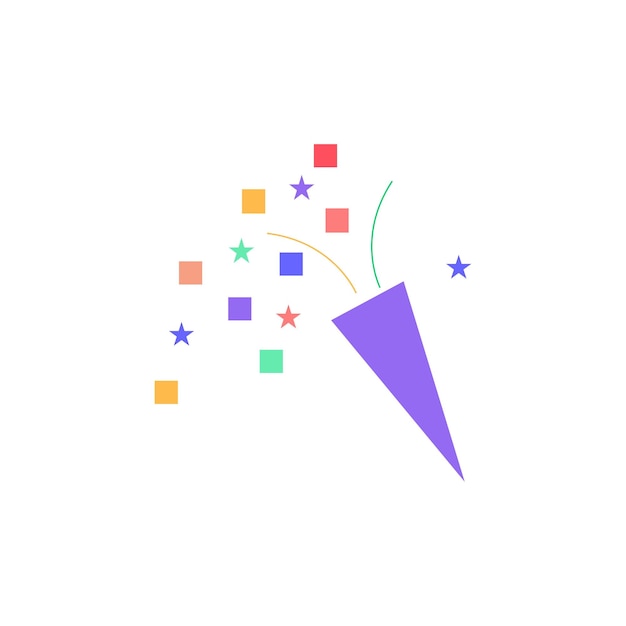 Un logotipo colorido para una fiesta llamada Big Bang.