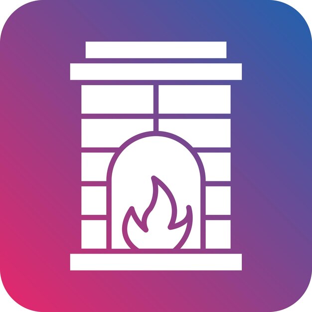 un logotipo colorido con un fuego en el medio