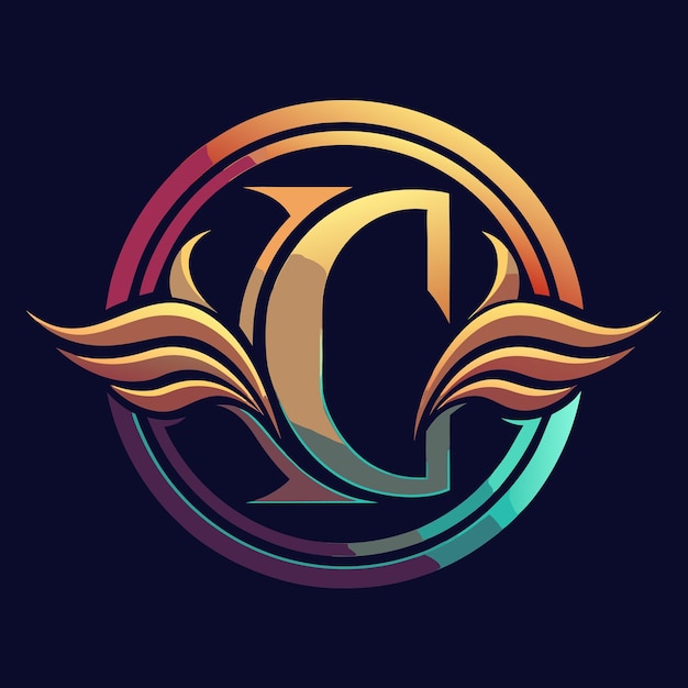 un logotipo colorido con la letra c en él