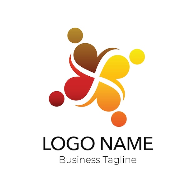 El logotipo colorido de la marca empresarial de la empresa