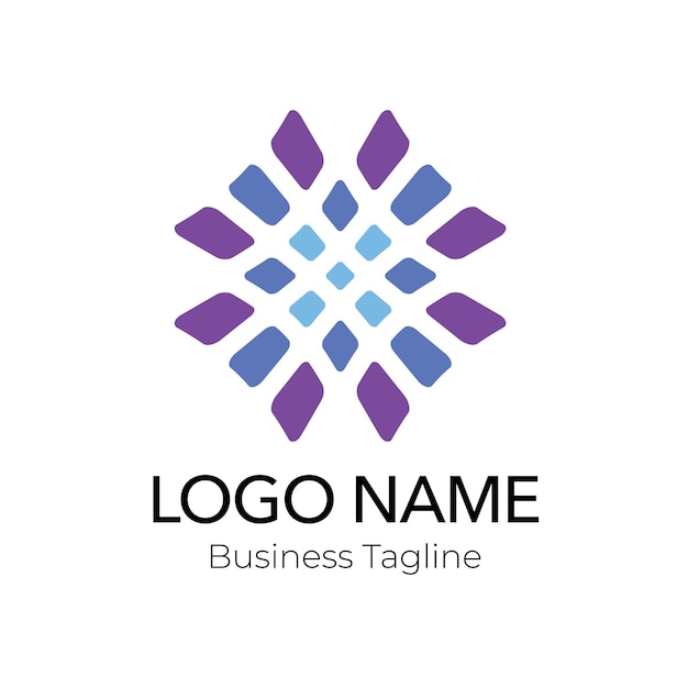 El logotipo colorido de la marca empresarial de la empresa