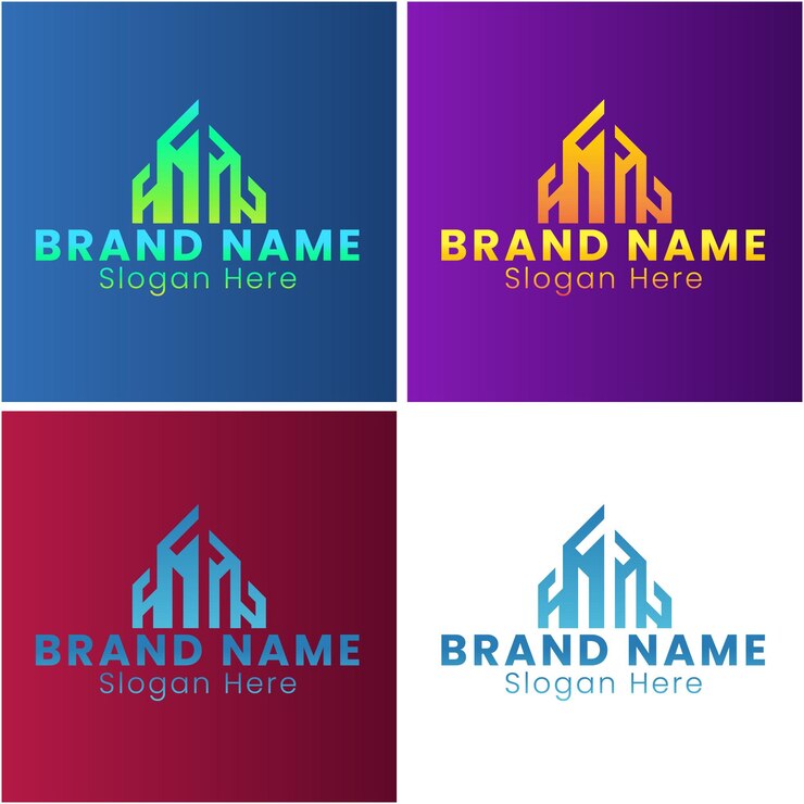 Vector un logotipo colorido para una marca llamada una marca