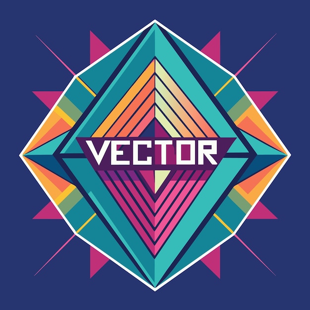 un logotipo colorido con la palabra v en él