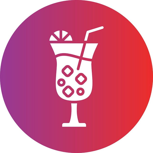 un logotipo colorido con un vaso de jugo y una rebanada de lima