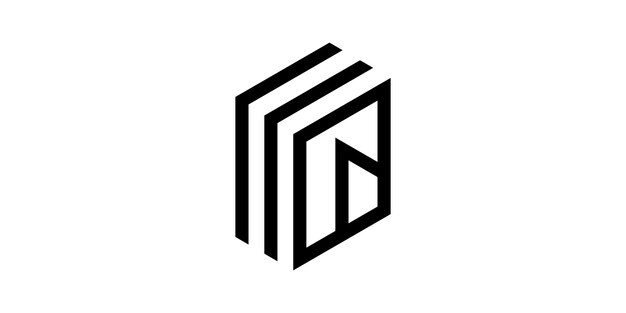 logotipo combinación de la forma del edificio con el jefe de la oficina educativa icona de la biblioteca símbolo vectorial