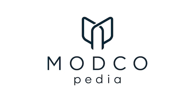 Logotipo combinación de las letras M y P logotipo con las iniciales P y M simple logotipo PM MP