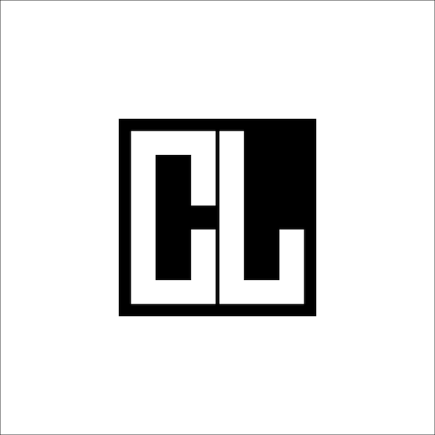 El logotipo de la combinación de letras moderna CL Diseño minimalista