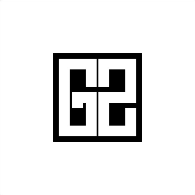 Logotipo de combinación de letras modernas de GG Diseño minimalista