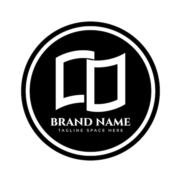 Un logotipo comercial de la empresa en círculo negro