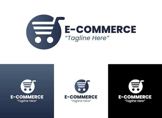 El logotipo del comercio electrónico