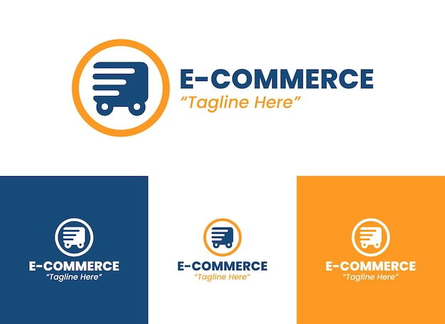 El logotipo del comercio electrónico