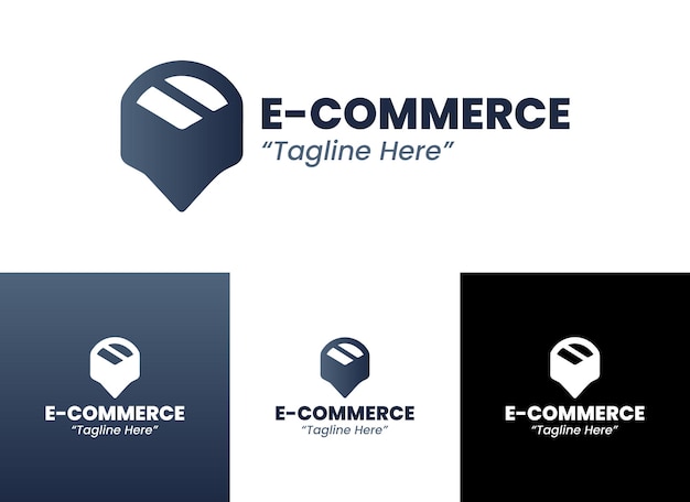 El logotipo del comercio electrónico