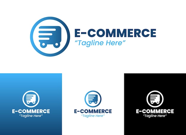 El logotipo del comercio electrónico