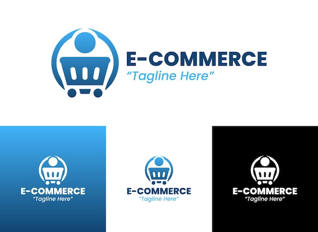 El logotipo del comercio electrónico