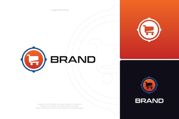 El logotipo de comercio de redes globales