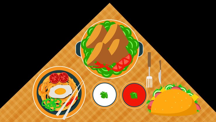 Vector logotipo de comida asiática