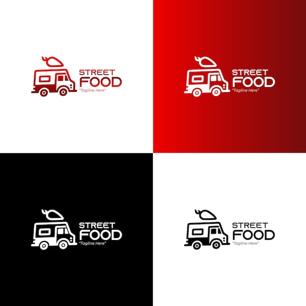 El logotipo de la comida callejera