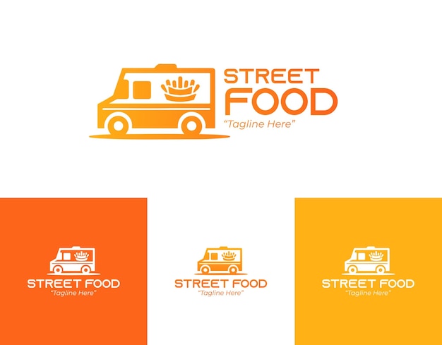 El logotipo de la comida callejera