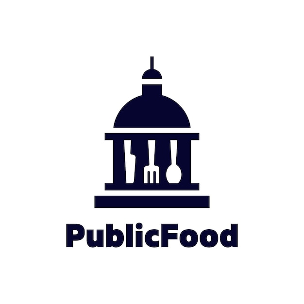 Logotipo de comida pública